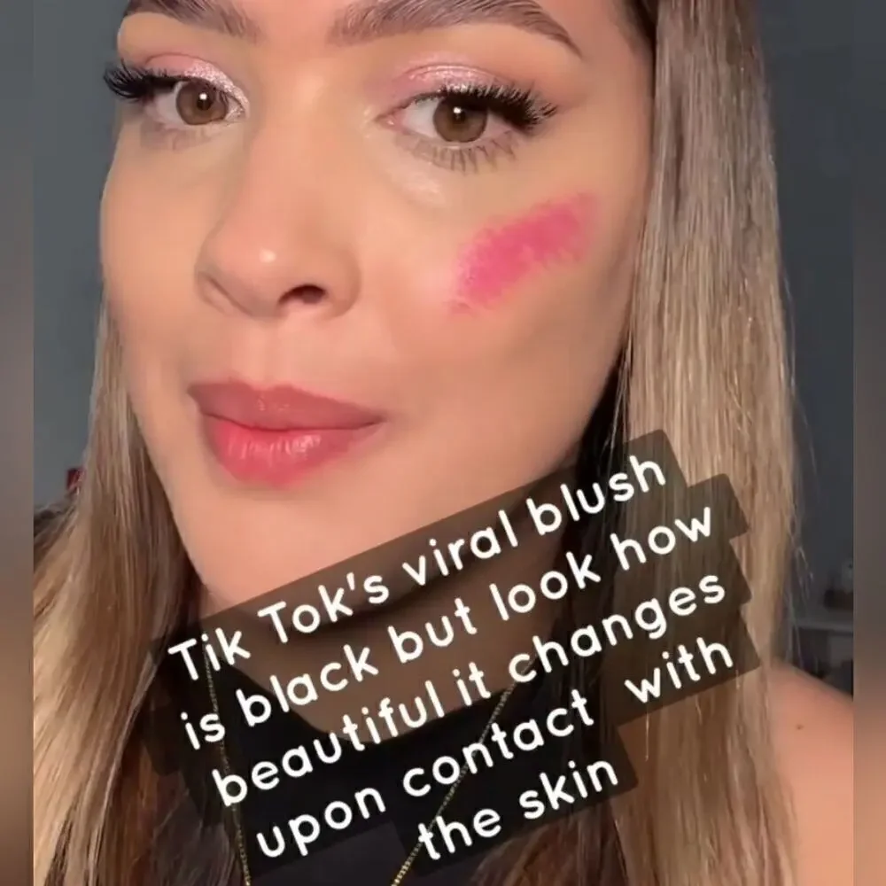 Color Changing Black Cream Blush Lip Shadow Multiuse